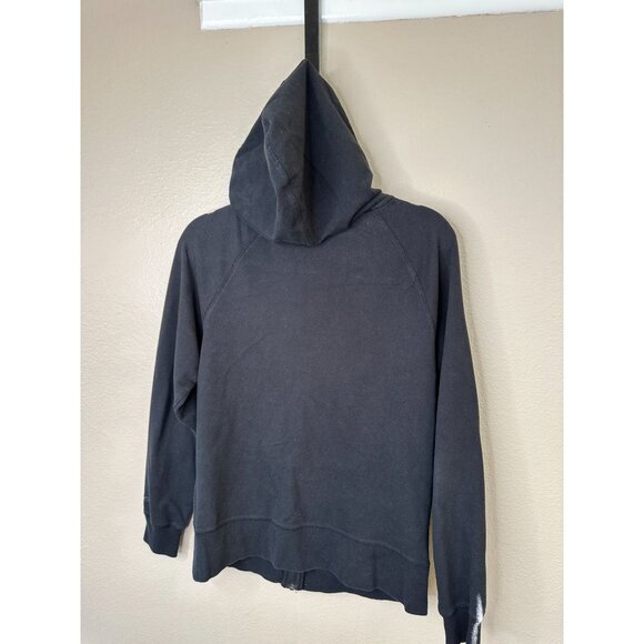 Champion Womens Black Jacket Large‎ zip up hooded pockets cotton lightweight - Picture 5 of 6